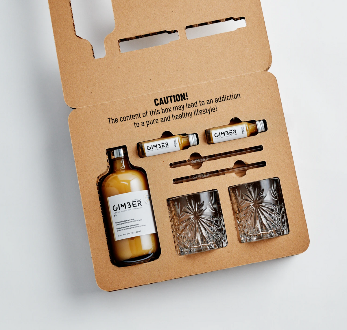 Coffret cadeau Gimber N°1 - Boisson concentrée de gingembre bio - Gimber